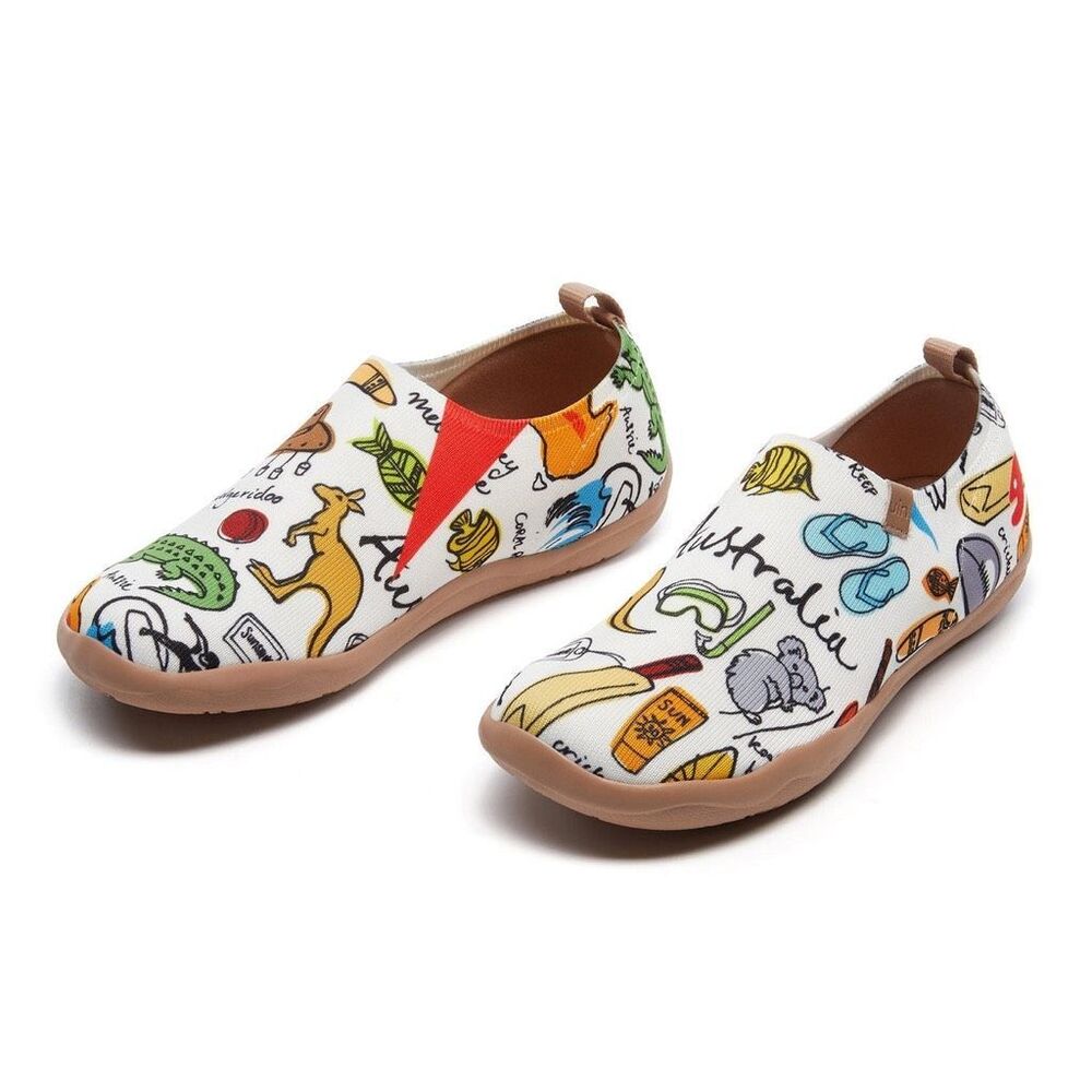 UIN Women's Walking Shoes Slip On Casual (Enchanting Dream of Australia)133 - Picture 10 of 10